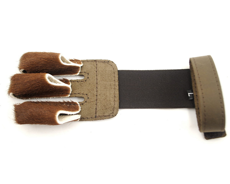 Glove for archery Herbis 2 - With hair, Velcro closure